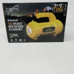 Super Sonic TWS Speaker With FM Radio & Flashlight